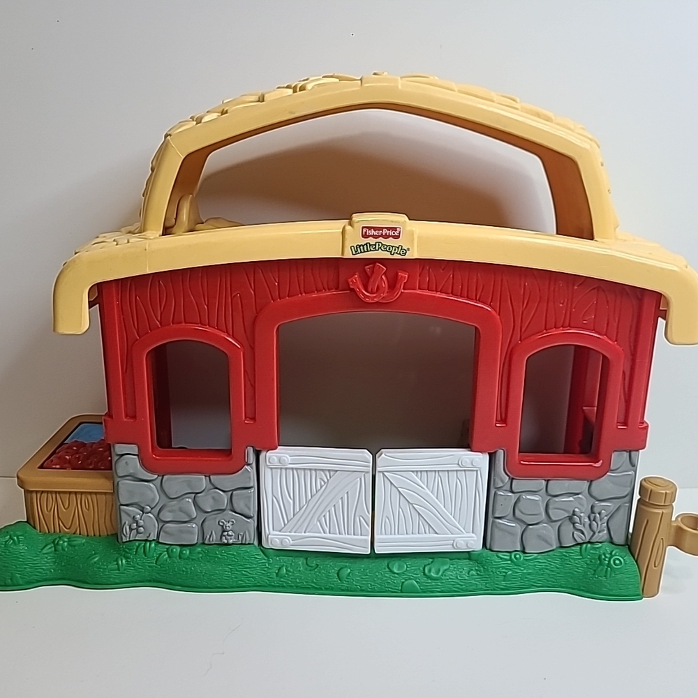 Fisher Price Little People Lil Drummer Boy Christmas Stable Barn Nativity